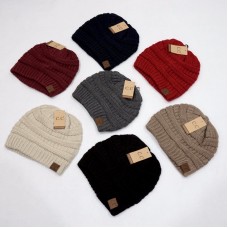 Original CC Beanie Mujer Thick Knit Winter Beanie Hat RESTOCKED  eb-45931167